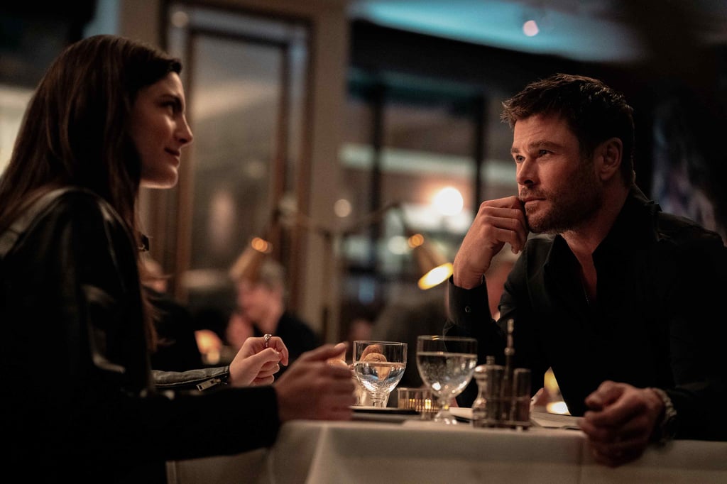 Maya (Monica Barbaro) and Davis (Chris Hemsworth) in CRIME 101. Photo Credit: Dean Rogers