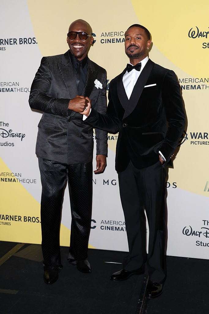 BEVERLY HILLS, CALIFORNIA - NOVEMBER 20: (L-R) Mahershala Ali and Michael B. Jordan attend the 39th annual American Cinematheque Awards Honoring Michael B. Jordan at The Beverly Hilton on November 20, 2025 in Beverly Hills, California.