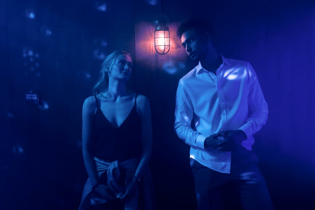 Zara (Sophie Turner), Luke (Archie Madekwe) in STEAL. Ludovic Robert/Prime © Amazon Content Services LLC